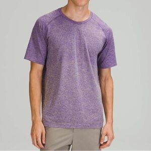 Lululemon Metal Vent Tech Large Short Sleeve Shirt 2.0 Petrol Purple / Dew Green